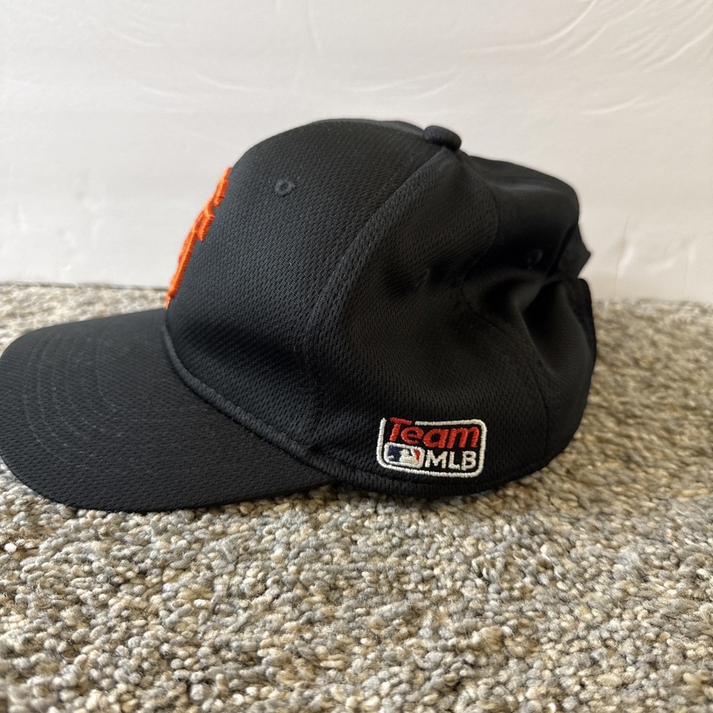San Francisco Giants Hat Baseball Cap Strapback Vented Black Youth Size - Picture 2 of 5